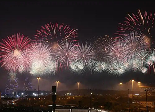 卢氏县焰火晚会